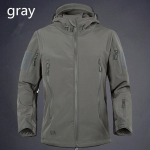 &Otilde;ues veekindel SoftShell jakk Tuulejope Suusamantel Matkamine Vihma K&auml;mping Kalap&uuml;&uuml;k Taktikar&otilde;ivad Meeste ja naiste suures suuruses XXXL hall