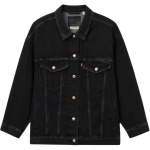 Levis Retro Pesu Lahtine L&otilde;ige Vabaaja &Uuml;he Rinnaga Jakk Naiste Jakid Must 001C4-0000 XS