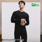 Beneunder Men's Thermal Round Neck Long Sleeve Base Layer Top L