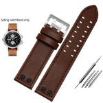Ehtsa nahast kellarihm Hamilton Khaki Aviation Field seeria meeste kellale Rihm Neetidega Pruun 20mm 22mm 20mm black