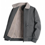 S&uuml;gistalvine vintage meeste jope soe paks kargojope Fliisist tuulepluus Parka 5XL hall