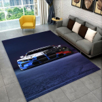 3D E36 v&otilde;idus&otilde;iduauto Mootorratta Vaip elutoa magamistoa kaunistuseks, laste m&auml;ngimiseks libisemiskindel kaunistus diivanile uksematt kingitus 40x60cm( 15x23in ) gray