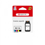 CL 561XL fabriqu&eacute; en France, 1 Cartouche d'encre reconditionn&eacute;e pour CANON CL561 XL Couleur 3730C001/3731C001 compatible Pixma TS53