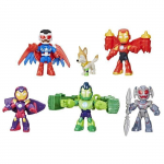 Pack 6 figurines Iron Man Avengers en armure, Marvel Iron Man and his Awesome Friends, d&egrave;s 3 ans puhas