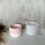 &Uuml;mmargune Mustriline Lillepott Kipsvorm Istutus Tsemendi Kips Vorm Vaik Tilkumine Peegelvorm Silikoonvorm Betooni jaoks