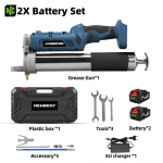 NewBeny 14000PSL 96Mpa Elektriline M&auml;&auml;rep&uuml;stol K&otilde;rgsurve Auto M&auml;&auml;rde&otilde;li Auto Hooldusvahend makita 18v aku tihvti jaoks 2 Battery 1EU Plug