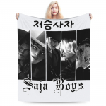 Rumi K-Pop Deemonik&uuml;tid Flanelltekid S&uuml;gis Pehme Voodipesu Tekid T&uuml;drukutele Poistele Kodu Dekoor Moodne Voodikate Diivanvoodi Kate 30x40in