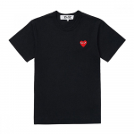 Comme Des Garons 1 Play Punane S&uuml;da Embleem Unisex T-s&auml;rk Ax T108 051 AX-T108-051 1 (XL)