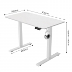 Elektriliselt reguleeritav istu-seisu laud &uuml;he mootoriga 800x500x15 mm