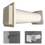 Seinaventilatsioonikanal 14x14x34cm Reguleeritav ventilatsioonikomplekt Lamellidega siibrid Maksimeeritud &otilde;huvool Kodune ventilatsioon China Mainland