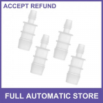 4 Pcs Vacuum Tubing Connector 58 to 516 I Shaped Vacuum Tubing Connector Car