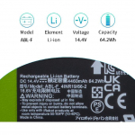 ABL-F ABL-D1 Puhastaja aku Roomba i3 i3+ 3150 3550 3558 i4 i4+ 4150 4550 4552 i7 i7+ 7150 7550 i7558 i8 i8+ i8550 E5 5150 E5150 E5154 E5158 E6 jaoks