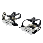 FPD Maanteeratta Pedaalid Integreeritud Varbaklambritega Puuride Rihmadega FD2333 NWL-363, black
