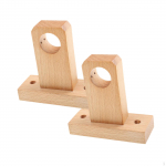 2 tk puust klambrid kardinapuudele, ava suurus 3 cm / 1,18 tolli Single Hole