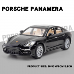 1:24 Porsche Panamera valuveljega valatud mudelautot ja m&auml;ngus&otilde;idukid Simulatsioonheli ja -valgusega T&otilde;mmatav Laste m&auml;nguasjakollektsioon Kingitus must