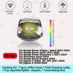 Crystal Gear Knob head For Land Rover Range Rover for Jaguar Series For Evoque Sport Velar Vogue for LR Discovery 5 Sport Lever for Jaguar