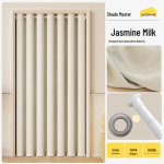 Minimalistlikud kahepoolsed pimenduskardinad elutuppa ja magamistuppa For Door Width 55-75: W110xH150 + 0.8 White Rod