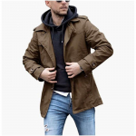 Kevadine ja s&uuml;gisene meeste jope Keskmine ja pikk Trench-mantel 5XL