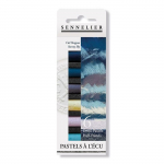 Etui de 6 demi pastels &agrave; l'&eacute;cu Sennelier coloris ciel orageux