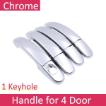 for Mazda BT-50 BT 50 BT5 2012~ Chrome Door Handle Cover Car Accessories Stickers Trim Set 2013 2014 2015 2016 2017 2018 Handle 4 Door black