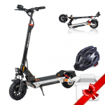 Kukirin Lightweight Electric Scooter 800W, 48V 18.2Ah, 45km/h, Dual Suspension, Disc Brakes, 8-Light System, 10 Tires Comuuter E-Scooter M4Max+Helmet (Split Up) valge