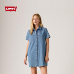 Levi's Naiste Retro Vabaaja Denim L&uuml;hikeste Varrukatega S&auml;rgikleit XS