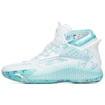 Six God x Anta KT5 Cushioning Slip Resistant High top Basketball Shoes Men's White Blue 112021101-6 40