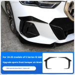 Auto must Eesmise kaitseraua splitter Udutulede iluv&otilde;re katte trimmi kate BMW G60 G61 520i 520d 530e 550e i5 2025-2025 kerekomplektide tarvikutele must