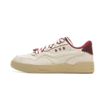 Li Ning 001 BTC 2 Slip Resistant, Abrasion Resistant, Breathable Low top Skateboard Shoes Unisex White Red AGCV019-1 39.5