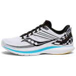 Saucony Kinvara Elite 12 Fabric Cushioning Slip Resistant Abrasion Resistant Low top Running Shoes Men's White Black S20619-40(M) 45