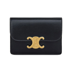 Celine Triomphe Metallpandlaga Nahast Rahakott Naiste rahakott Must 10I583DPV-38NO Box(Basic Set+Box)