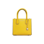 Michael Kors MK Mercer &Uuml;hev&auml;rviline Vintage Lukk Commuter Prantsuse Logo Nahast Akordion K&auml;ekott Naiste k&auml;ekotid Ere-Kollane 30F6GM9M2L-719 Basic Set (Bag+Dust Bag)