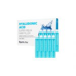 Farmstay Hyaluronic Super Aqua Juuksefiller Niisutav & Parandav Juuste Ampull 13ml &times; 10 tk