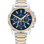 Tommy Hilfiger Mason Blue Bicolor Metall Meeste Kvartsikell 1791937 sinine