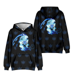 Unisex Shadow Milk Cookie Palus Anime Kapuutsiga Dressipluus Batik-v&auml;rvitud Dressipluus Multikaga Tr&uuml;kitud T&auml;navar&otilde;ivad Kapuutsiga Dressipluus Paaridele Meestele Naistele XXS must