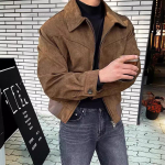 Kevad S&uuml;gis Meeste Vabaaja &Uuml;hev&auml;rvilised L&uuml;hikesed Jakid Retro Rev&auml;&auml;riga T&otilde;mblukuga Taskuga Tuulejoped Luksuslik &Uuml;ler&otilde;ivas Streetwear V&auml;ike Rev&auml;&auml;riga Meeste Jakk M