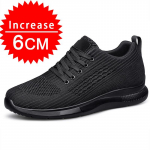 Meeste suured suurused 37-47 Hingavad v&otilde;rk-lifti spordijalan&otilde;ud Pehmed mugavad 8cm peidetud kontsad k&otilde;rgust suurendavad tossud T&otilde;stvad vaba aja jalatsid 37