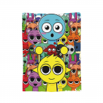 Simon Sprunki Incredibox Fliisist Tekid Multikate M&auml;ngutekk Voodi Magamistoa jaoks Pehme Magamistoa Tekk, 150x200cm