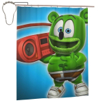 Kummikommi (Kummikommi Karu) Du&scaron;ikardin Vannituba Pol&uuml;ester Veekindel Vannikardinad Konksudega W180H210(CM)-1 Pcs