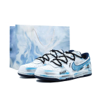Nike Big Absurd K&auml;sitsi valmistatud, Sinine Graffiti Amortisaator Kulumiskindel Madal L&otilde;ige Rula Kingad Unisex Hele Sinine 355152-140(Team1154-) 44.5