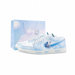 Jordan Air Jordan 1 Drippy Ice Rose Kulumiskindel Kulumiskindel Madal K&uuml;ljega Vintage Korvpallijalatsid Meeste FQ7687-300(Team889-) 36.5