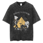 Rock Band Angine De Poitrine Vintage Pesitud T-s&auml;rgid Meeste Hip Hop L&otilde;tv Popi F&auml;nnide R&otilde;ivad T-s&auml;rk Punk Gooti L&uuml;hikeste Varrukatega T-s&auml;rgid S