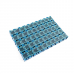 50tk/komplekt SMD SMT elektrooniliste komponentide konteiner Mini hoiukarbid komplekt laua korraldaja sinine