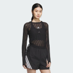 Adidas Naiste S MESH LS TEE Pikkade varrukatega T-s&auml;rk M black