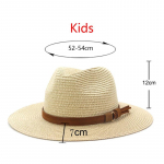 V&auml;ikesed 52-54cm Laste M&uuml;tsid Poistele T&uuml;drukutele Suvine P&auml;ikesekaitse Rannak&otilde;rvem&uuml;tsid V&auml;ljas Puhkus Panama Jazz M&uuml;ts Sombreros De Mujer 52-54CM kids size beež