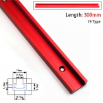 1 tk liuguriin T-raja T liugur Fixture pesa liug alumiiniumsulamist T-pilu roomik 300-600 mm 19 t&uuml;&uuml;p 19x9,5 mm