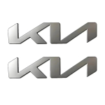 2 tk Auto Esiosa Kapoti Embleem Tagumine Pagasiruumi Logo Kleebised KIA K9 Sportage Niro K5 Carnival EV6 EV9 EV3 K8 Stinger 3.5 X 15cm gray