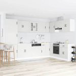 vidaXL k&ouml;&ouml;gikapp hoiustamisega Kalmar Valge 80 x 46 x 81,5 cm 3315001