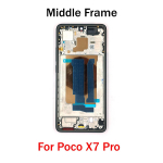 Keskraam Poco X7 Pro jaoks LCD Eesmine Raam Korpus Raamik&uuml;ljenuppudega Remondiosad must
