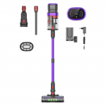 TEENDOW V20 juhtmeta tolmuimeja, 500W, 40kPa v&otilde;imas imemisv&otilde;imsus, suure mahutavusega kahekambriline disain, LED-nutikas puuteekraan. lilla